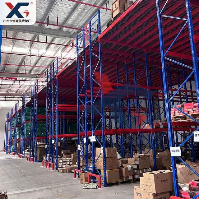 Multi Tier Racking Supported Mezzanine For Warehouse Storage