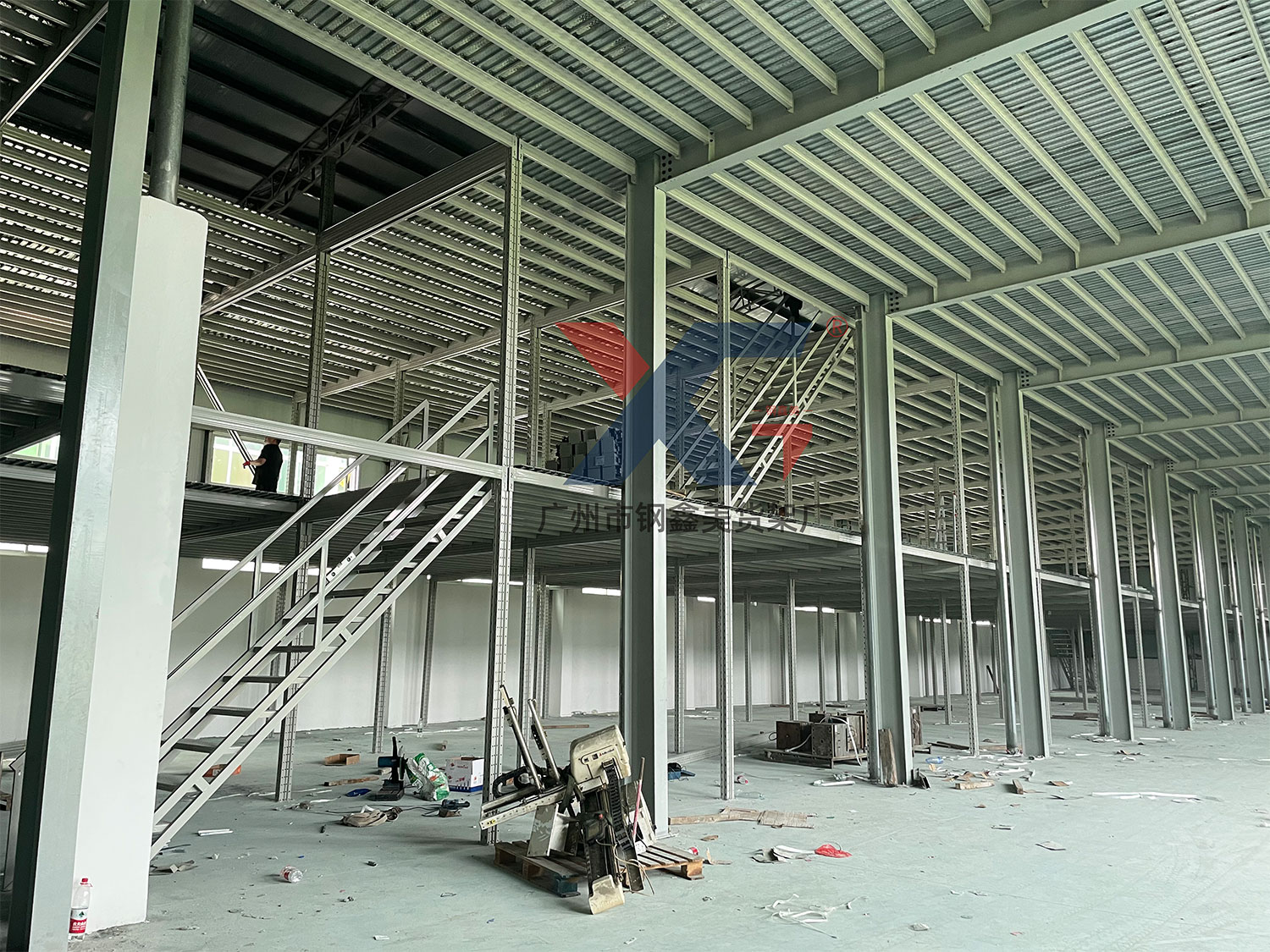 H-steel structure mezzanine racks (3)