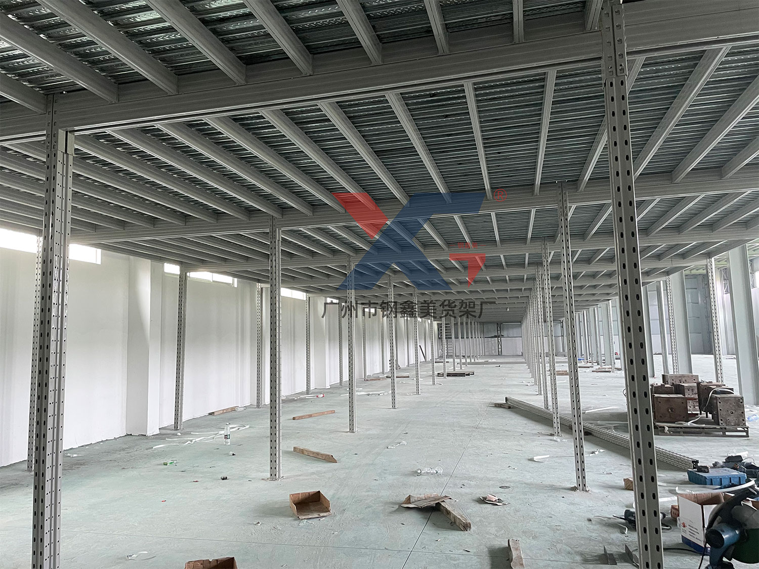 H-steel structure mezzanine racks (5)