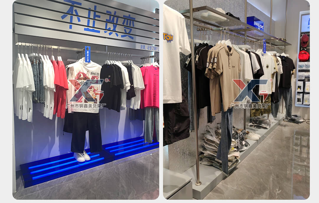 Trendy brand clothing store shelves (23)