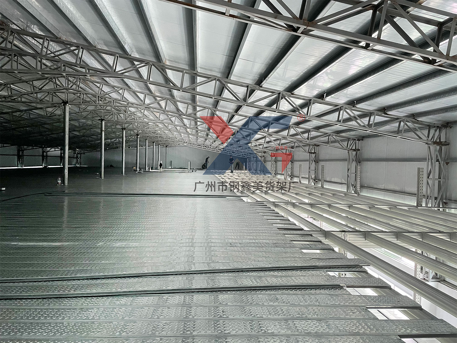 H-steel structure mezzanine racks (6)