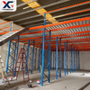 Custom Two-Tier Warehouse Mezzanine Racking Solution with Staircase & Guardrails | GXM SHELVING AND RACKING 