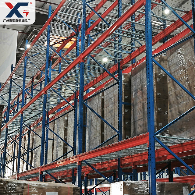 Heavy Duty Pallet Racking with Wire Mesh Decking in Abu Dhabi | 2 Ton Loading Capacity Industrial Warehouse Shelving System | GXM Shelving and Racking 