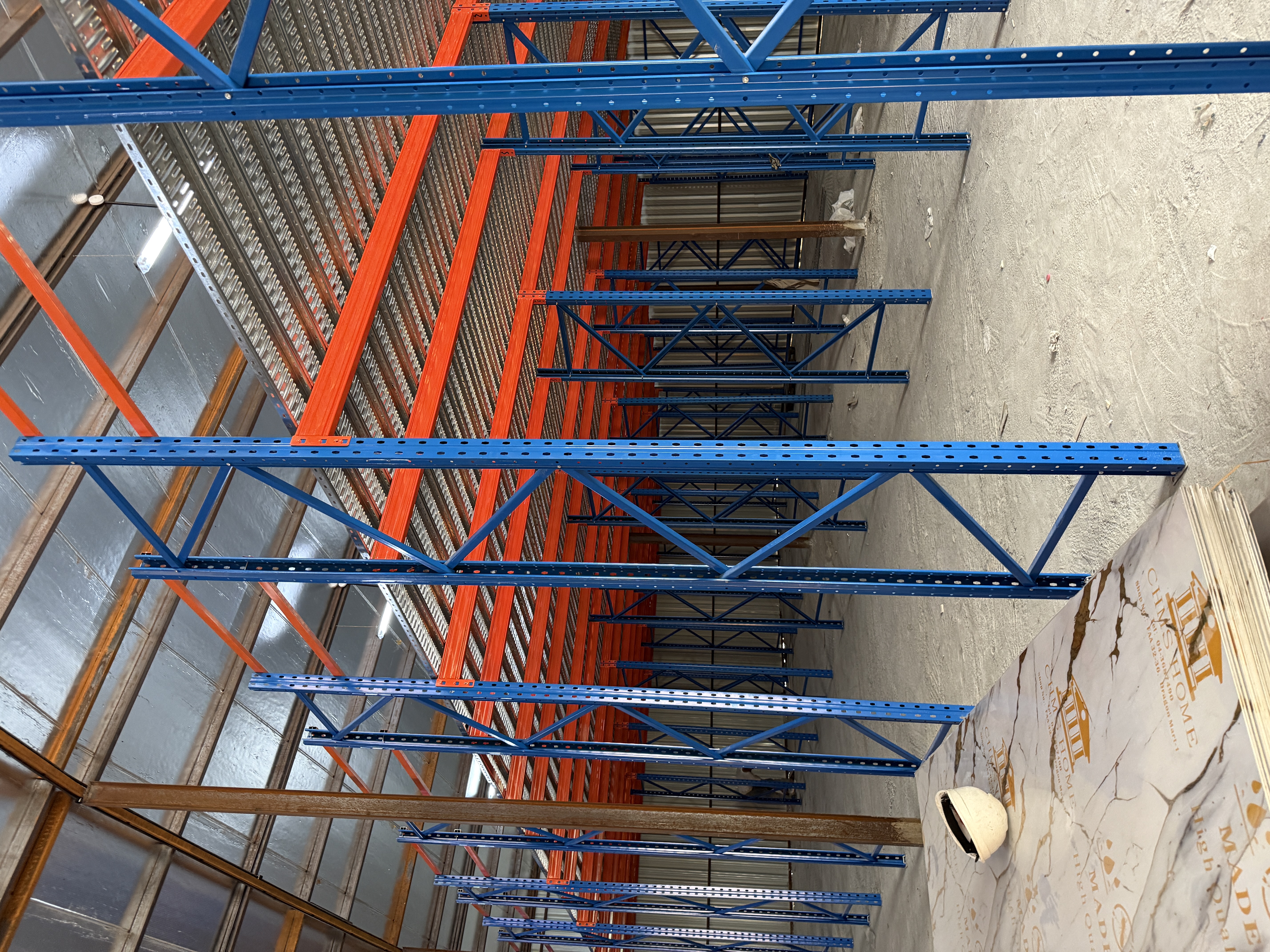 Custom steel mezzanine floor racking system installed in a 280 sqm warehouse in Ajman UAE-04