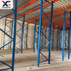 Custom Two-Tier Warehouse Mezzanine Racking Solution with Staircase & Guardrails | GXM SHELVING AND RACKING 